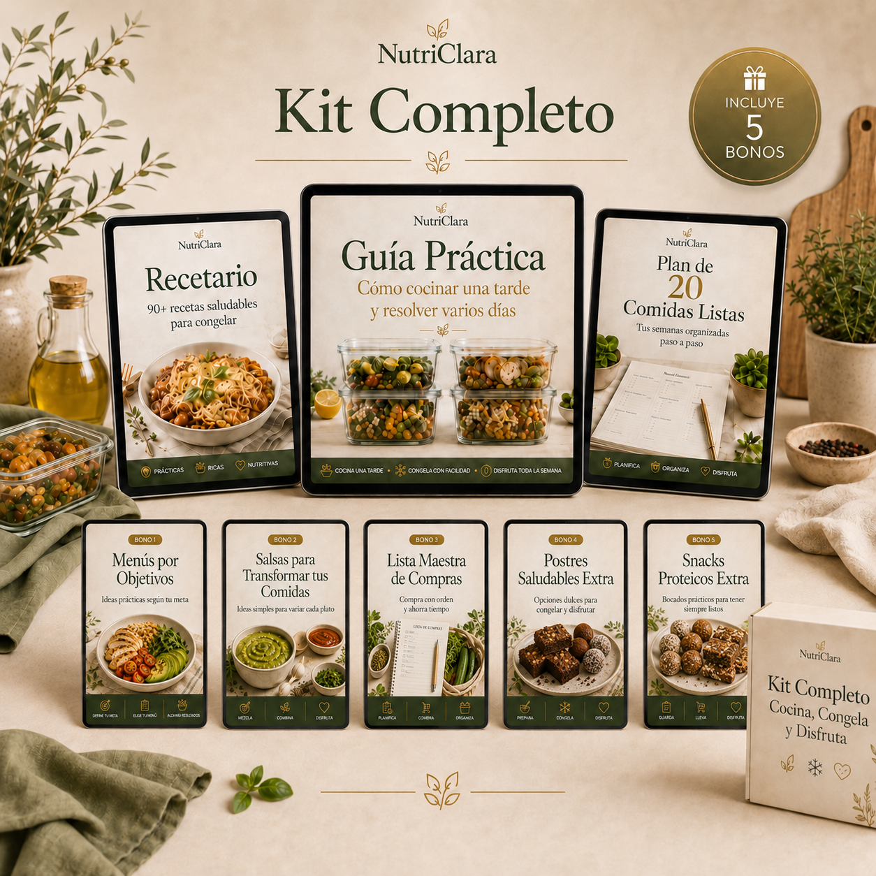 Comidas listas en tu freezer + 5 regalos